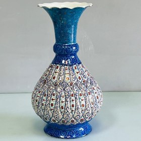 تصویر گلدان مینا شلغمی 30 سانتی 