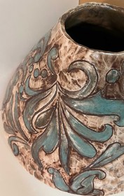 تصویر گلدان سفالی خمره ای 