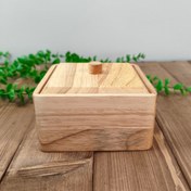 تصویر شکلات خوری مربع چوب بامبو 