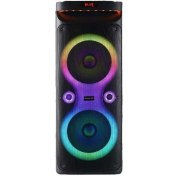 تصویر اسپیکر شارژی قابل حمل بلک پاور سری Rainbow مدل 728Z Portable rechargeable speaker Black Power Rainbow series model 728Z