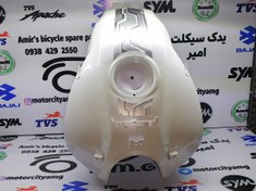 تصویر باک موتور سیکلت آپاچی ۱۸۰ نیو - رنگ سفید صدفی TVS Apache RTR 180 Fuel Tank - Wait