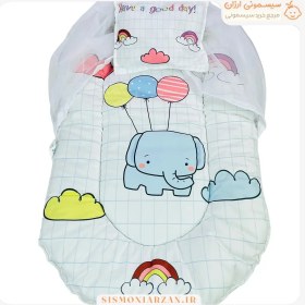 تصویر پشه بند تشک دار مخمل طرحدار 