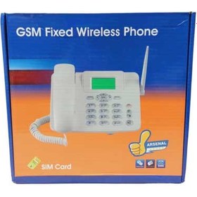 تصویر تلفن سیم کارتی باطری دار GSM Fixed Wireless Phone آنلاک 