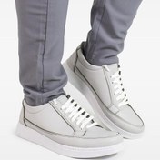 تصویر کفش اسپرت نایکی مردانه مدل 1766 با رویه فوم رنگ سفید 