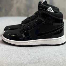 تصویر کتونی air jordan1 مشکی ورنی Air Jordan1 high