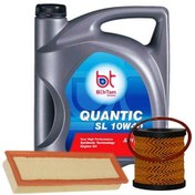 تصویر پک روغن 206 تیپ5 ،سمند EF7، دنا بهتام (SL 10W40) 4L + فیلتر روغن و فیلتر هوا 