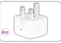 تصویر شارژر دیواری اپل 20 وات مدل سه پین پک 2024 ( 100درصد اپل استوری ) - باگارانتی / Ba Apple 20 Watt Wall Charger 2024 Pack