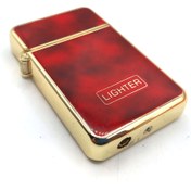 تصویر فندک گازی زیپو طرح اتمی رنگی 