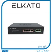 تصویر سوییچ شبکه الکاتو 4 پورت EL-1SB0420BP-65W 