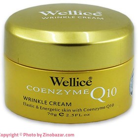 تصویر کرم ضد چین و چروک کوآنزیم ویلیس Wellice Coenzyme Q10 Wrinkle Cream 70gr