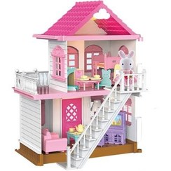 تصویر خانه عروسکی خرگوشی با عروسک 