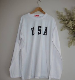 تصویر بلوز آستین بلند مردانه USA کد A1005 - 4XL / 