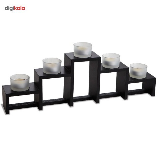 VoiDrop Five Arm Candelabra Tall -Glossy Taper Candle Holders