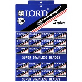 تصویر تیغ یدک لرد مدل SUPER بسته ۱۰۰ عددی 