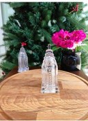 تصویر نمکدان و فلفل‌پاش SALTLUK شیشه ای کری فلفل شفاف اتفاق می افتد 5 X 12.5 English Home 