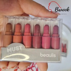 تصویر رژلب 6تایی مینی جامد بیولیس - 225 bealis mini matte lipstick