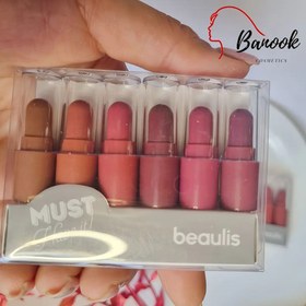 تصویر رژلب 6تایی مینی جامد بیولیس - 225 bealis mini matte lipstick