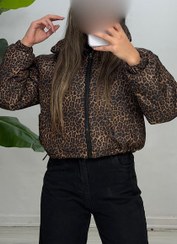 تصویر کاپشن پلنگی کوتاه 