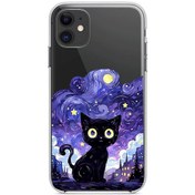 تصویر قاب گوشی- Purple Cat 