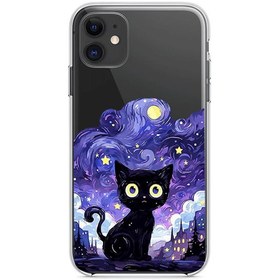 تصویر قاب گوشی- Purple Cat 