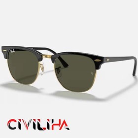 تصویر عینک آفتابی مردانه سبز برند ray ban RB3016 W0365 CLUBMASTER CLASSI Rb3016 W0365 Clubmaster Unisex Güneş Gözlüğü