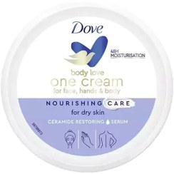 تصویر کرم مرطوب کننده عمیق هلندی داو Dove Body Love One Cream 48hrs long مراقبت دست و صورت و بدن 250 میل 