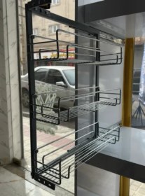 تصویر سبد سوپری ریل بغل ۳ طبقه یونیت ۱۵،۲۰،۲۵،۳۰ 