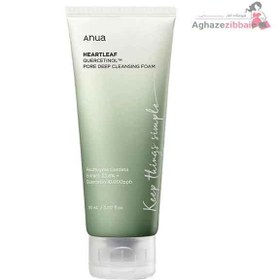 تصویر فوم شستشوی صورت پاک کننده عمقی منافذ آنوا ANUA Heartleaf Quercetinol Pore Deep Cleansing Foam, Facial Cleanser, for Double Cleansing, BHA, Hyaluronic Acid, Glycerin, Face Wash, Blackhead Remover, Korean Skincare