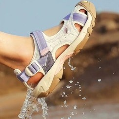 تصویر صندل روزانه وطبیعت گردی هامتو اورجینال زنانه مدل 9602-18 - طوسی سبز / 37 HUMTTO