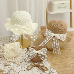 تصویر ست کیف و کلاه دانتل 