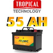 تصویر باتری خودرو اتمیک ۵۵ آمپر اتمی 