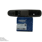 تصویر کلید شیشه بالابر دو پل سوکت معمولی با کلید تنظیم آینه و دستگیره تک نود چپ (راننده) (بژ تیره) پژو 405 SLX، پژو پارس کد CR33033001 - کروز (Crouse) 