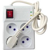 تصویر محافظ برق 4 خانه کامپیوتر تلویزیون پیکو همراه گارانتی 