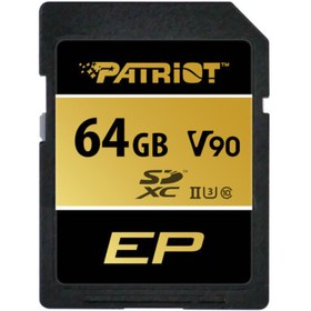 تصویر کارت حافظه Patriot V90 SDXC UHS-II U3 SD Card 64GB 