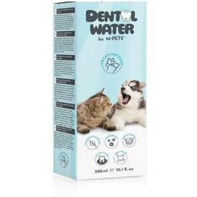 تصویر محلول دهانشویه سگ و گربه ام پت M-Pets Dental Water حجم 300 میلی لیتر 