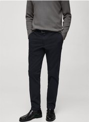 تصویر شلوار فاق نرمال راسته مردانه | مانگو MANGO Man 87052888 