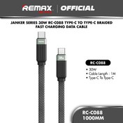 تصویر کابل تایپ سی به تایپ سی ریمکس Remax 30w USB-C to USB-C Data Cable 