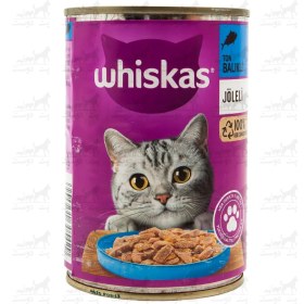 تصویر کنسرو گربه ویسکاس با طعم تن مدل خورشتی 400 گرم Whiskas Cat With Tuna 400g