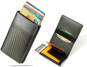 تصویر جاکاراتی مردانه تائومیک میک TAOMICMIC S3066 men's certificate PU leather multi-card 