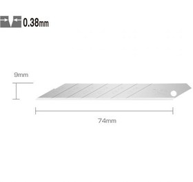 تصویر تیغ یدک کاتر الفا (Olfa) کوچک 30 درجه SAB مدل کاتر متفرقه تیغ یدک کاتر الفا (Olfa) کوچک 30 درجه SAB مدل بسته 10 عددی