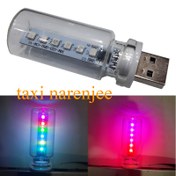 تصویر لامپ رترو لمسی (USB) هفت رنگ_رقص نور 