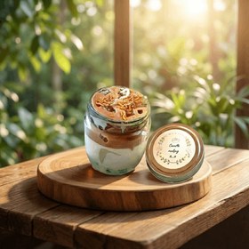 تصویر شمع جار آیس کافی 