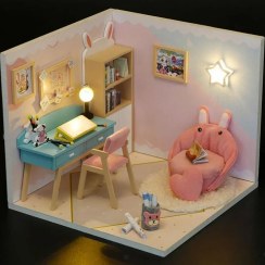 تصویر کیت ساختنی خانه مینیاتوری اتاق مطالعه مدل S2006 