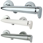 تصویر ست شیرآلات راسان مدل رابیت کروم و سفید 