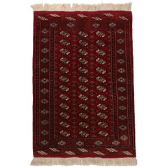 تصویر فرش قدیمی دستباف نیم متری مدل ترکمن کد 4030578 