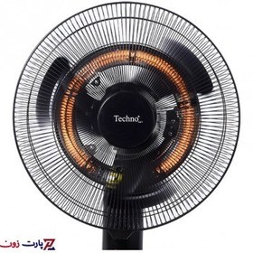 تصویر پنکه و هیتر دوکاره تکنو مدل Te-9600 Techno Fan and Heater model Te-9600