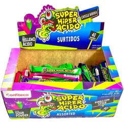 تصویر آدامس ترش سوپر هایپر با طعم سیب وزن ۸ گرم 