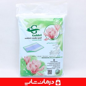 تصویر زیرانداز بهداشتی بیمار گلدل سایز 60*90 بسته 5 عددی Patient sanitary pad