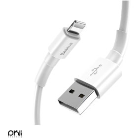 تصویر کابل شارژ و انتقال داده بیسوس USB To Lightning مدل CALSW-02 