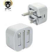 تصویر شارژر دیواری اپل مدل A2344 ظرفیت ۲۰ وات با پورت USB Type C 